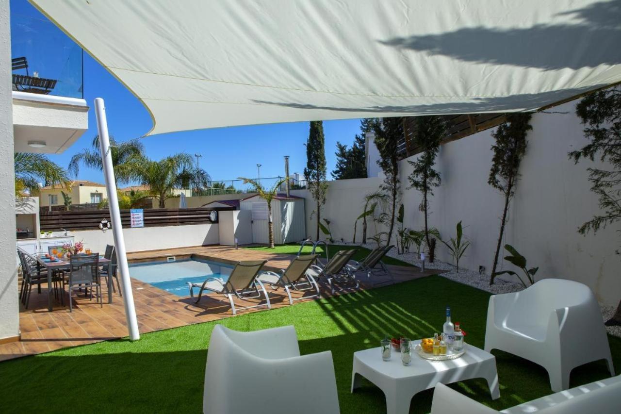 Tsokkos Family Villa - Pool Garden 2' Walk To Beach Protaras Dış mekan fotoğraf
